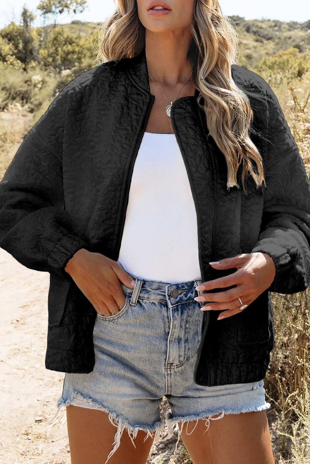 KaleaBoutique Floral Quilted Jacket - KaleaBoutique.com