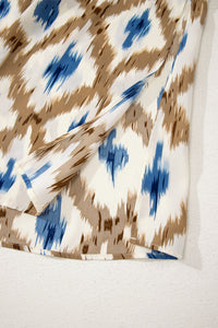 KaleaBoutique Stylish Boho Abstract Print V Neck Sleeveless Long Dress - KaleaBoutique.com