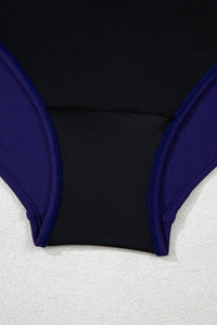 Embroidered Trim Wrap Tie Knot Plus Size High Waisted Bikini - KaleaBoutique.com