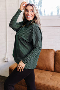 KaleaBoutique Comfortable High Neck Dropped Shoulder Long Sleeve Casual Top - KaleaBoutique.com