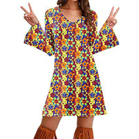 Hippie Clothing Print Dress Women - KaleaBoutique.com