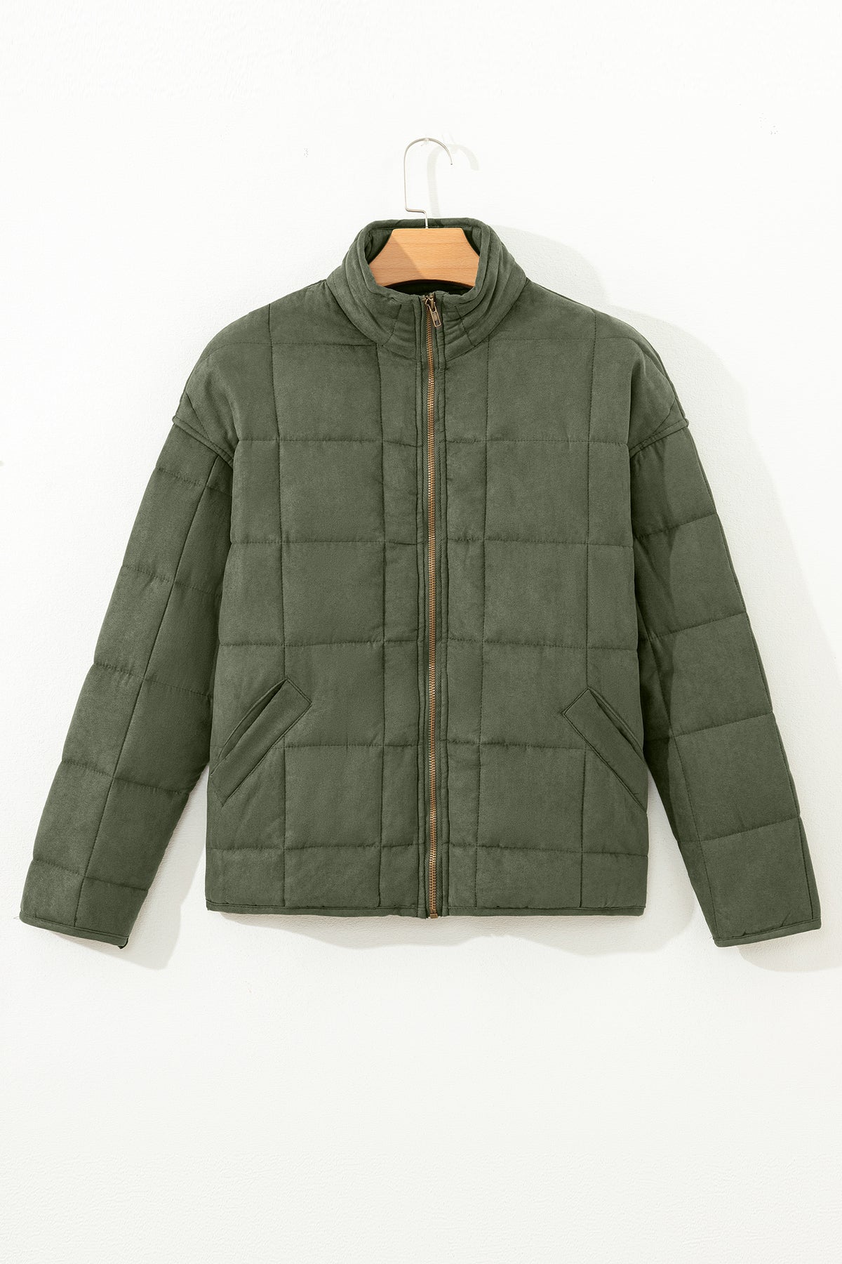 Zip-Up Pocket Quilted Jacket - KaleaBoutique.com