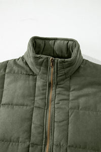 Zip-Up Pocket Quilted Jacket - KaleaBoutique.com