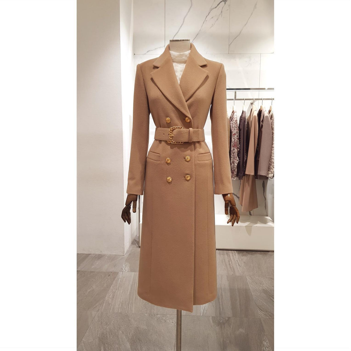New fashion style long thick woolen coat - KaleaBoutique.com
