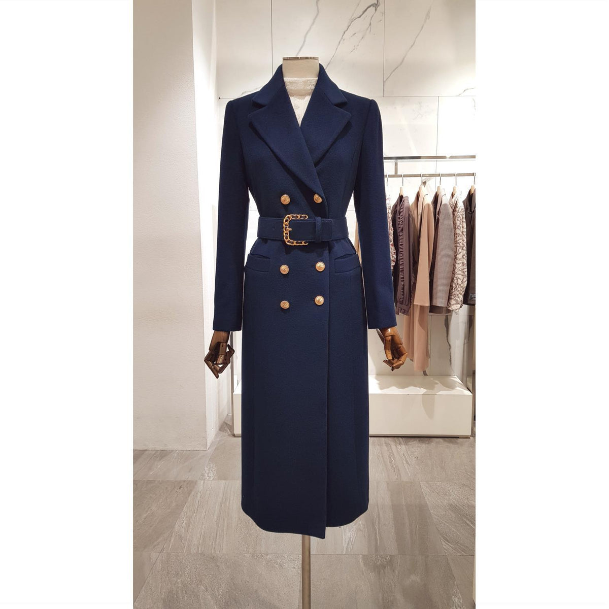 New fashion style long thick woolen coat - KaleaBoutique.com