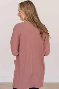 KaleaBoutique Solid Color Waffle Knit Cardigan with Pocket - KaleaBoutique.com