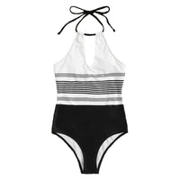 One-piece striped swimsuit - KaleaBoutique.com