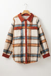 KaleaBoutique Plus Size Plaid Print Collared Buttoned Jacket - KaleaBoutique.com