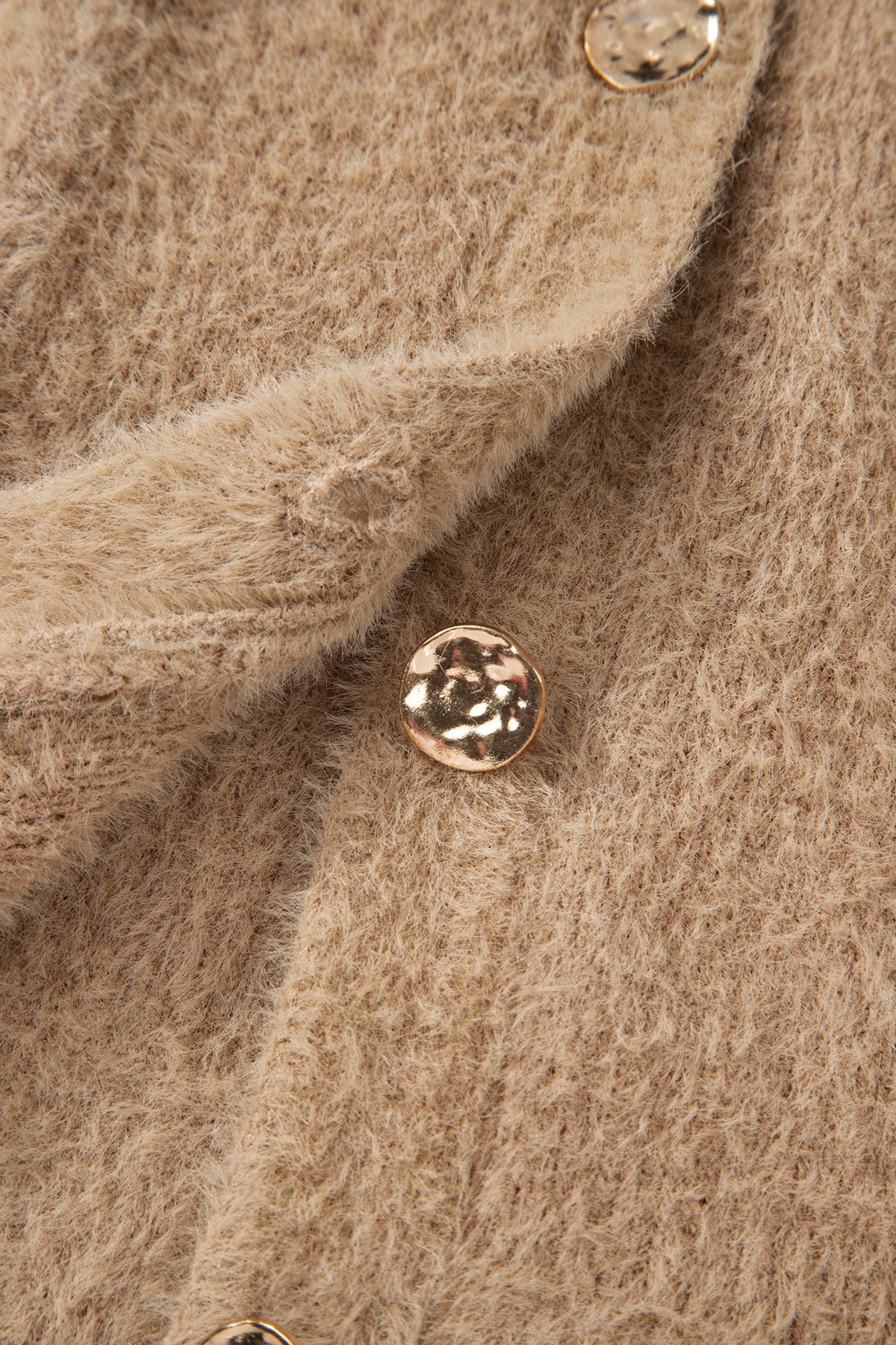 KaleaBoutique Comfortable Fuzzy Buttoned Front Midi Solid Cardigan - KaleaBoutique.com