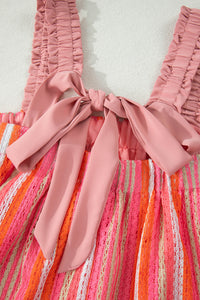 KaleaBoutique Stylish Ruffled Straps Ribbon Knot Flowy Vacation Maxi Dress - KaleaBoutique.com