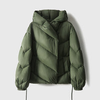 Hooded Long-Sleeve Puffer Jacket - KaleaBoutique.com