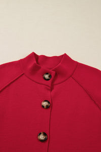 KaleaBoutique Comfortable Collared Button Front Wrapped Cardigan Jacket - KaleaBoutique.com