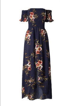 Boho style long dress women Off shoulder beach summer dresses - KaleaBoutique.com