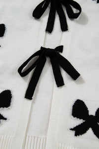 KaleaBoutique Comfortable Lace-up Bow Pattern Sweater Cardigan - KaleaBoutique.com
