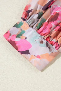 KaleaBoutique Floral Print Ruffled Stitch Buttoned Loose Fit Shirt - KaleaBoutique.com