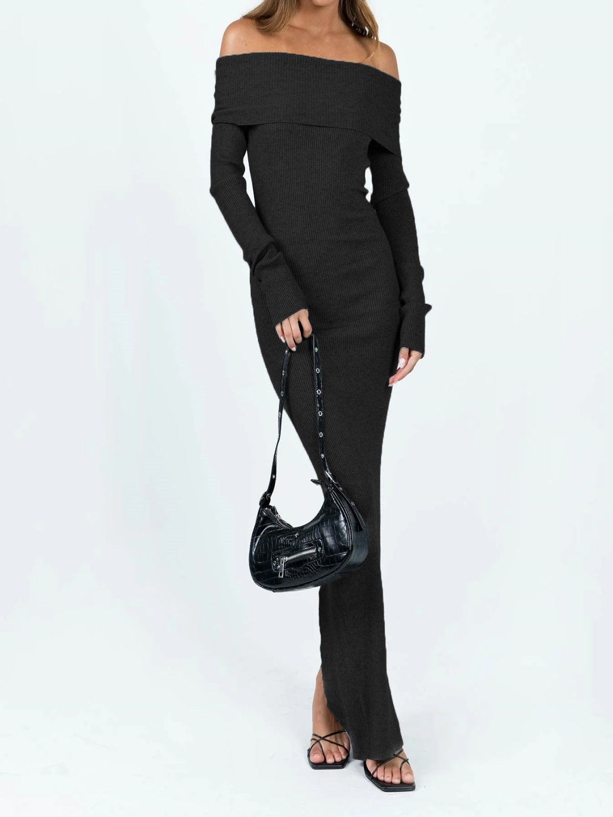 Off-the-shoulder Slim-fit Sheath Dress For Women - KaleaBoutique.com