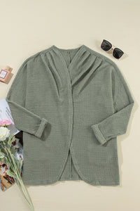 KaleaBoutique Perfect Comfortable Waffle Knit Open Front Cardigan - KaleaBoutique.com