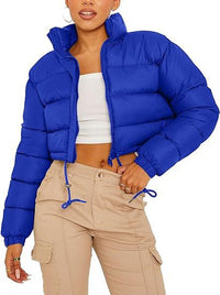 Women’s Short Loose-Fit Padded Jacket - KaleaBoutique.com