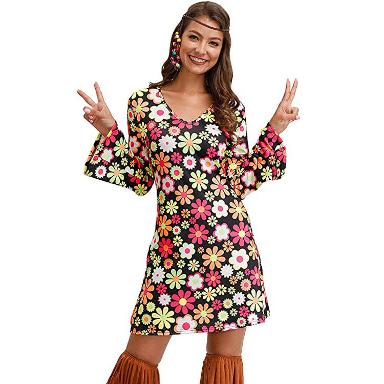 Hippie Clothing Print Dress Women - KaleaBoutique.com