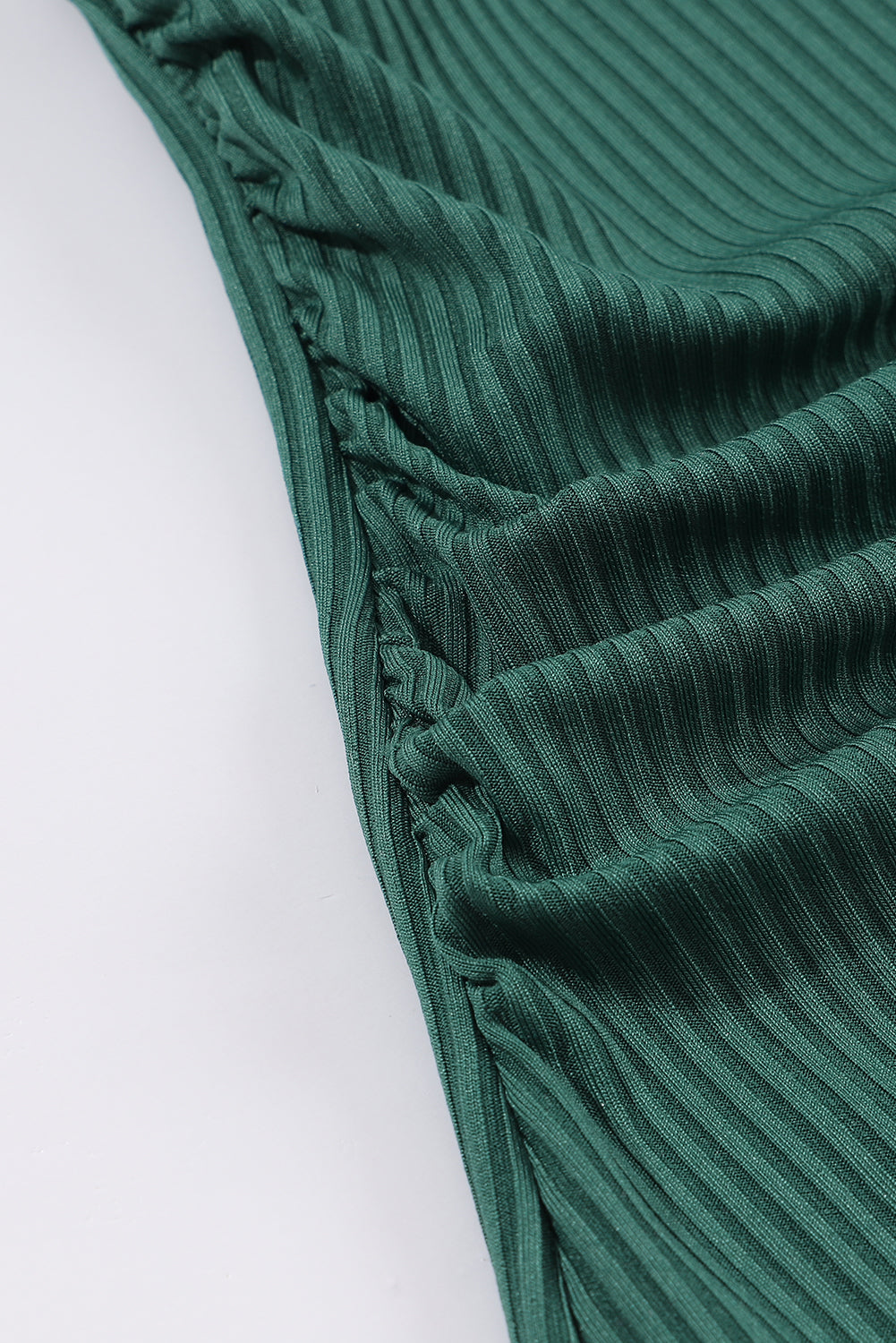 KaleaBoutique Stylish Comfortable Ruched U Neck Ribbed Tankini - KaleaBoutique.com
