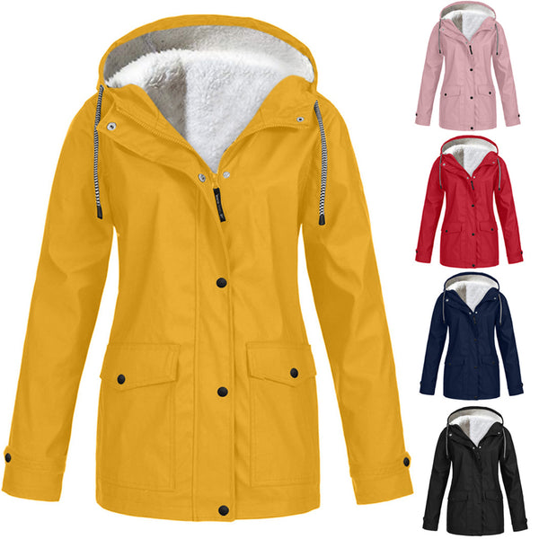 KaleaBoutique Women's Hooded Polyester Jacket - KaleaBoutique.com