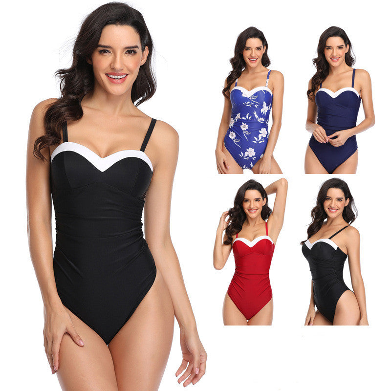 Women's Sweetheart Style One-Piece Swimsuit with Molded Cups by Kalea Boutique - KaleaBoutique.com