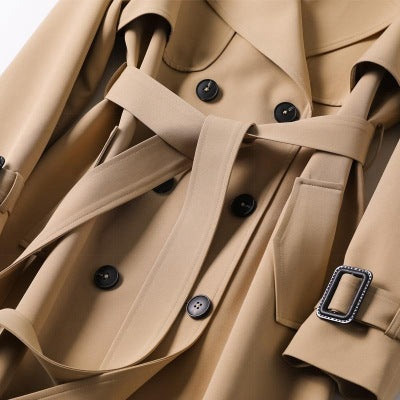 KaleaBoutique Women's Double-Breasted Trench Coat - KaleaBoutique.com