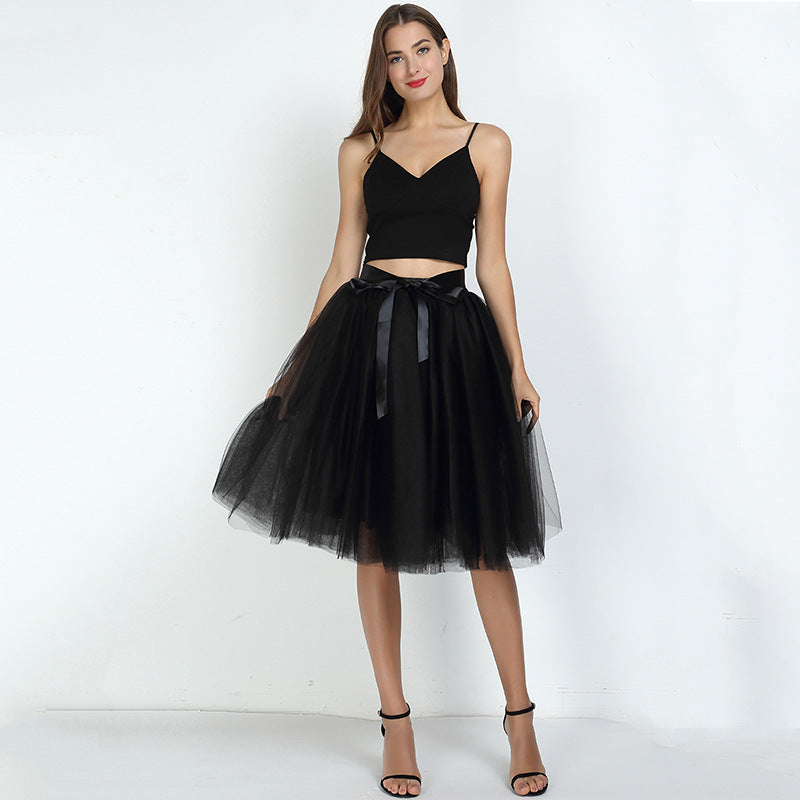 Women's High-Waist Layered Tulle Tutu Skirt - KaleaBoutique.com