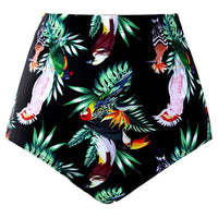 Women's High-Waist Swim Briefs in Solid and Printed Styles - KaleaBoutique.com