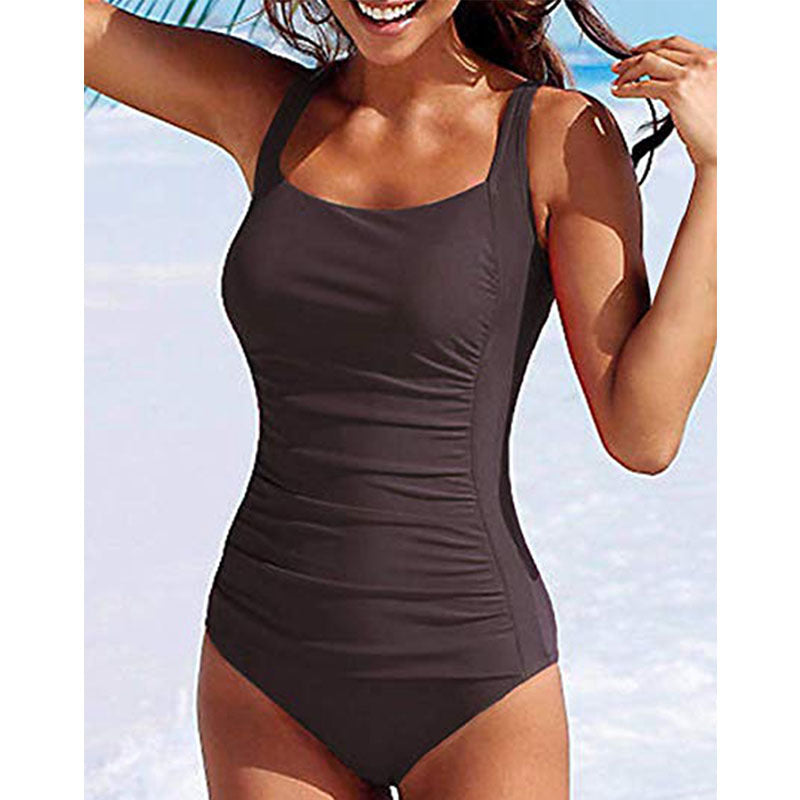 Women's One-Piece Swimsuit in Solid & Floral Prints by Kalea Boutique - KaleaBoutique.com