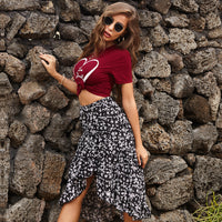 Chiffon Floral Skirt Women - KaleaBoutique.com