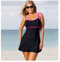 Women Plus Size Swim Dress Costume Swimsuit Skirted Swimwear - KaleaBoutique.com