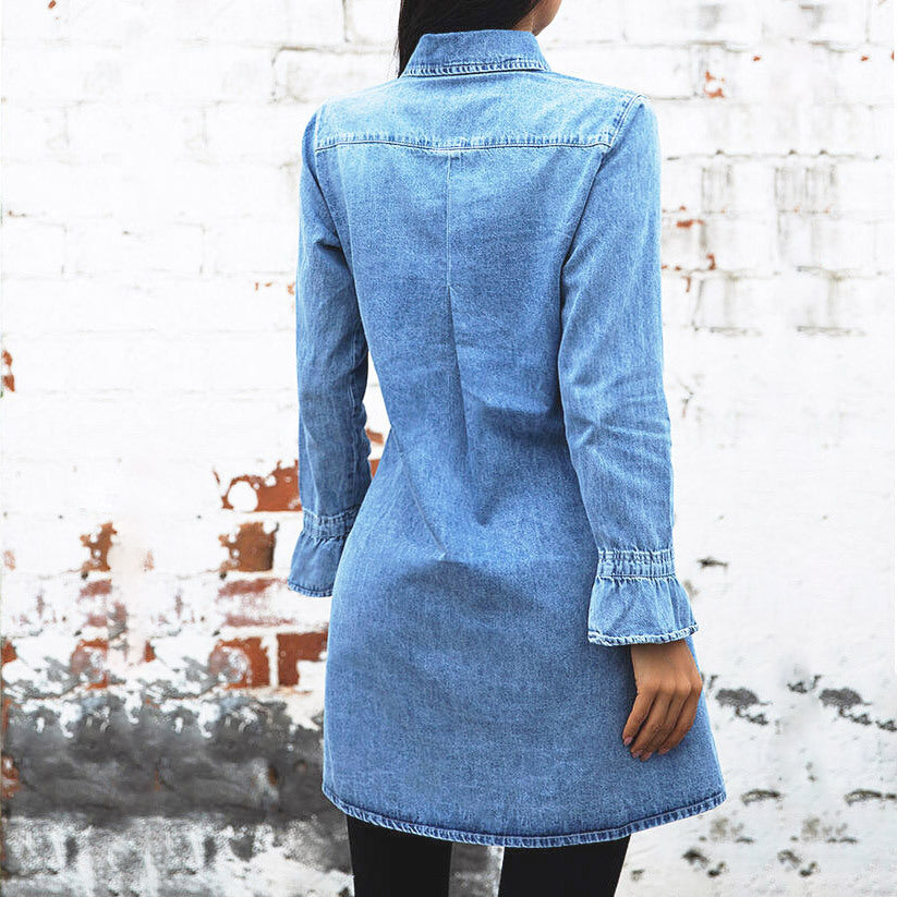 Fashion Slim Denim Dress Women - KaleaBoutique.com