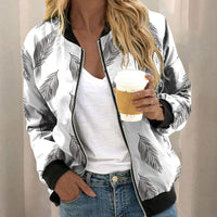 KaleaBoutique Women's 3D-Print Baseball Jacket - KaleaBoutique.com