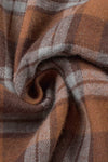 KaleaBoutique Plus Size Plaid Contrast Button Up Hooded Jacket - KaleaBoutique.com