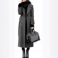 Thick Wool Women's Coat Extended - KaleaBoutique.com