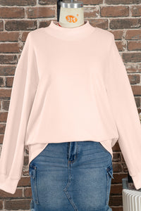 KaleaBoutique Comfortable Oversize Mock Neck Sweatshirt - KaleaBoutique.com