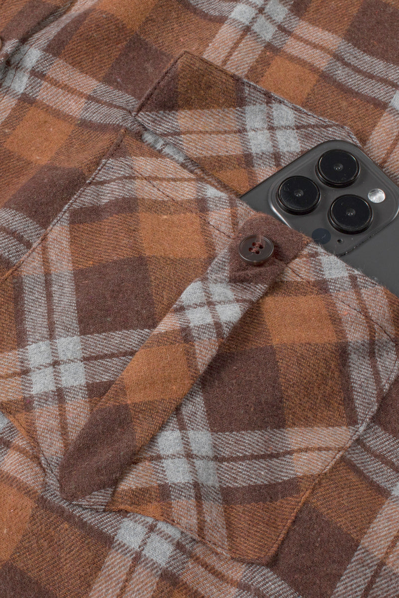 KaleaBoutique Plus Size Plaid Contrast Button Up Hooded Jacket - KaleaBoutique.com