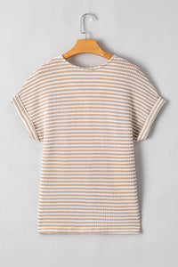 KaleaBoutique Stylish Buttoned Front V Neck Knitted T Shirt - KaleaBoutique.com