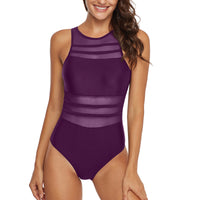 Sexy mesh swimsuit turtleneck swimsuit - KaleaBoutique.com