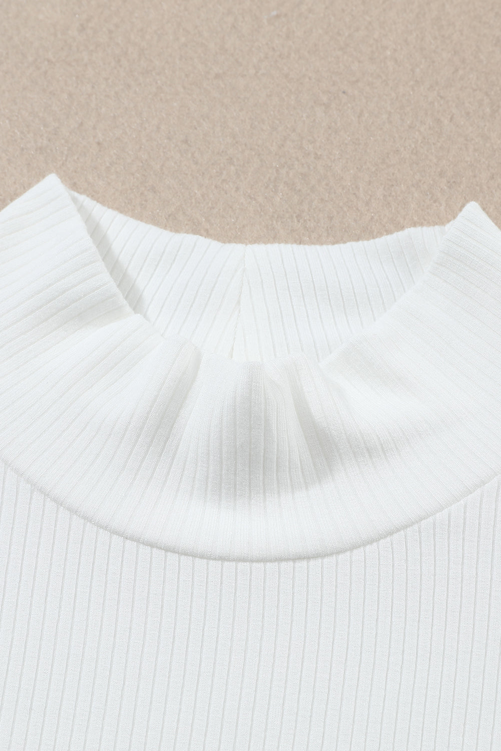KaleaBoutique Stylish Ribbed Knit High Neck Long Sleeve Top - KaleaBoutique.com