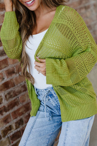 KaleaBoutique Stylish Oversize Crochet Knit Open Cardigan - KaleaBoutique.com