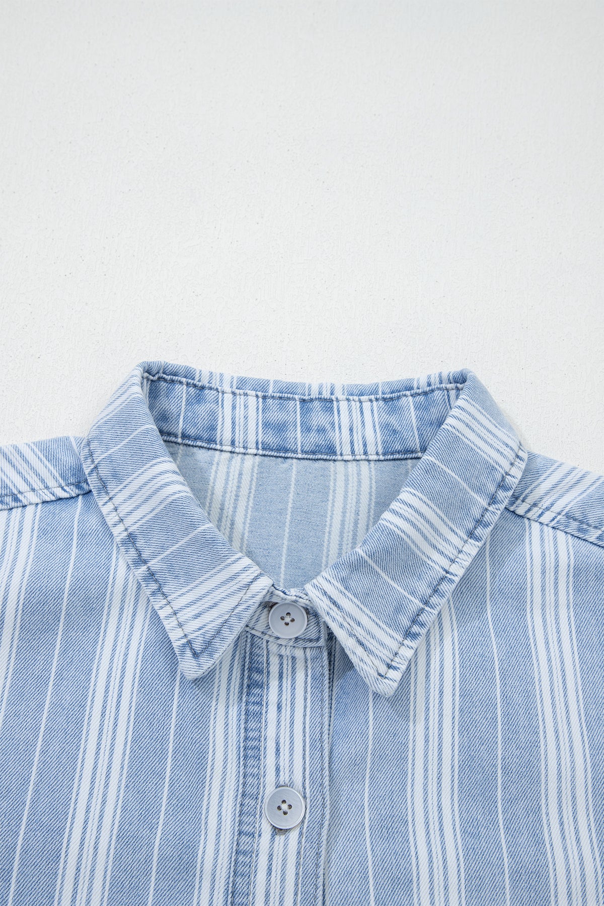 Boyfriend Chest Pocket Classic Denim Shacket - KaleaBoutique.com