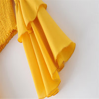 Women's slim fit flared sleeve blouse - KaleaBoutique.com