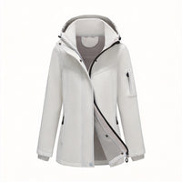 Women’s Multi-Pocket Jacket with Detachable Hood - KaleaBoutique.com