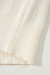 KaleaBoutique Boo Knitted Pattern Ribbed Edge Drop Shoulder Sweater - KaleaBoutique.com