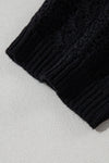 Hollow Out Knit Drop Shoulder Open Front Cardigan - KaleaBoutique.com
