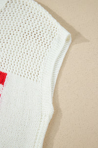 KaleaBoutique Stylish Flag Graphic Short Sleeve Sweater Top - KaleaBoutique.com