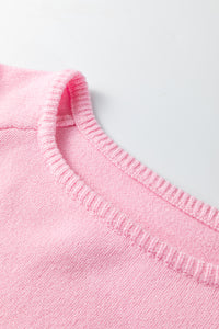 Solid Color Knit Loose Bracelet Sleeve Dolman Sweater - KaleaBoutique.com