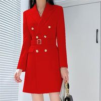 Office Lady Style Slimming Waist Trimming Coat Women's Top - KaleaBoutique.com